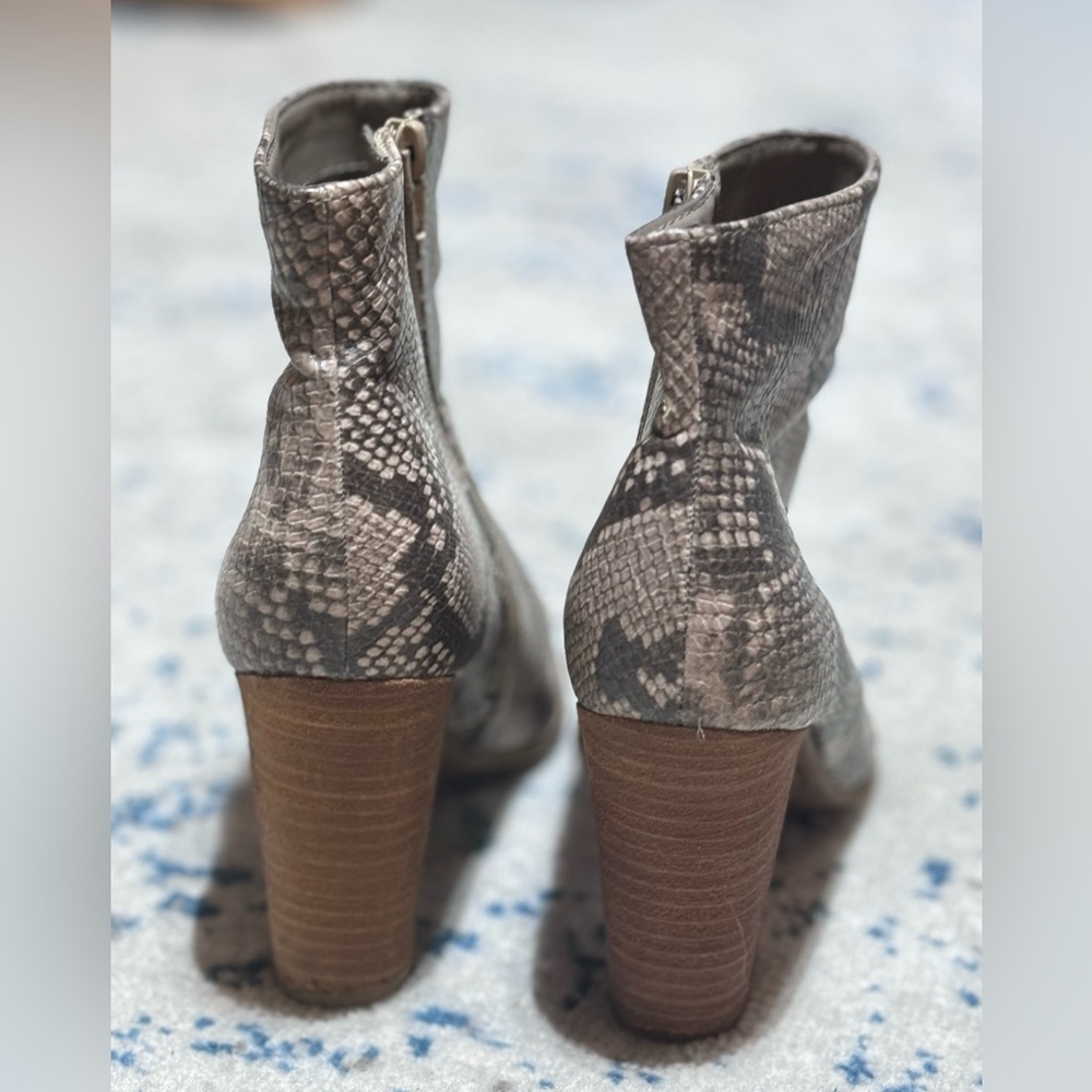Carlos Snake Print Booties - image 7